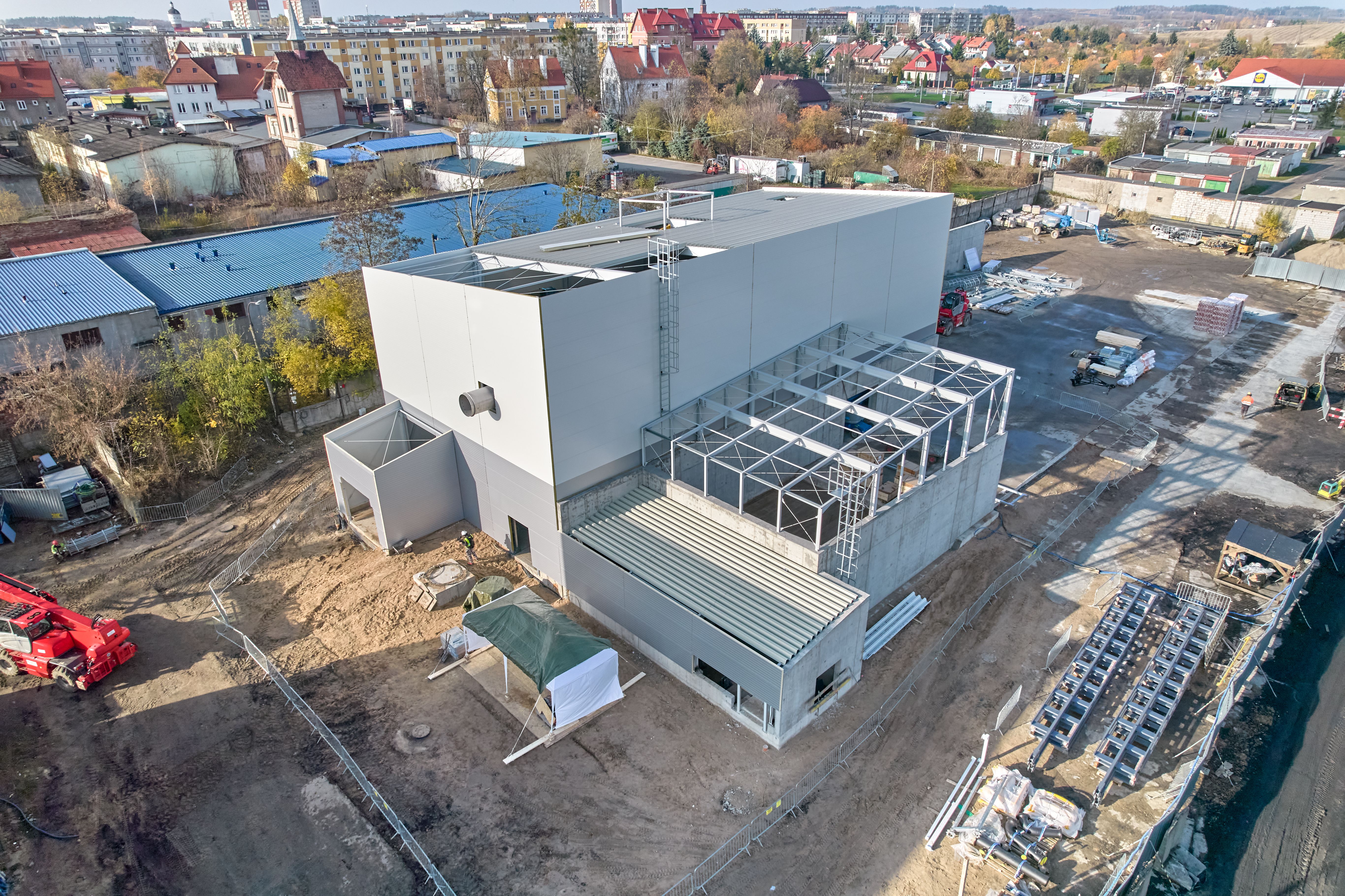 W Ełku trwa budowa nowej Ciepłowni opalanej biomasą